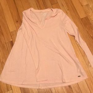 Hollister long sleeve pink tee